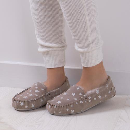 Womens star online slippers