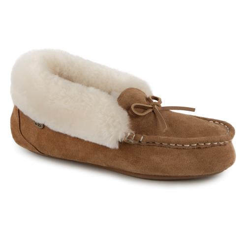 Ladies Francesca Sheepskin Slipper Chestnut