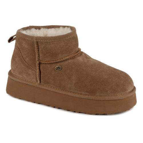 Ladies Lottie Sheepskin Mini Boot Chestnut